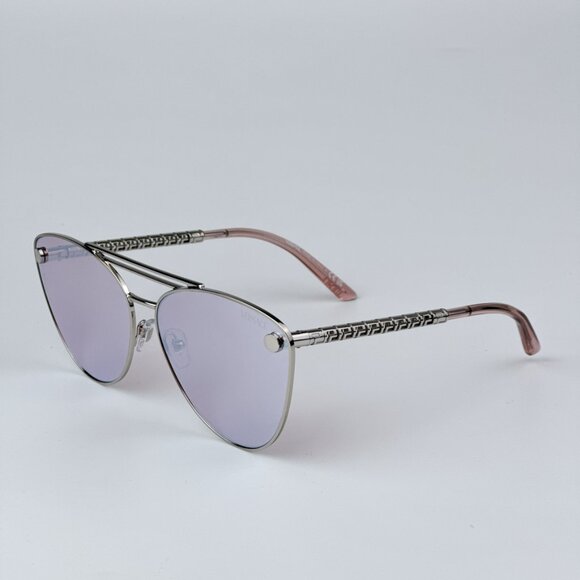 Versace VE2267 10007V BRAND NEW Sunglasses Silver Pink Mirror White Pilot Unisex - Picture 4 of 9